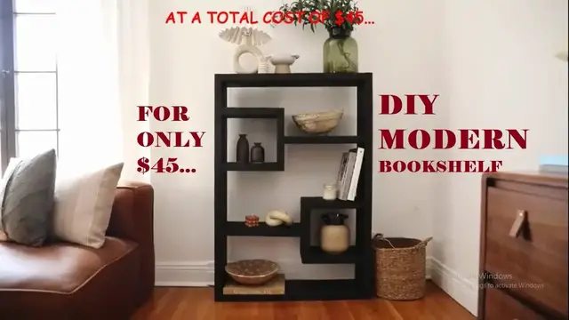 'Video thumbnail for DIY Modern Bookshelf'