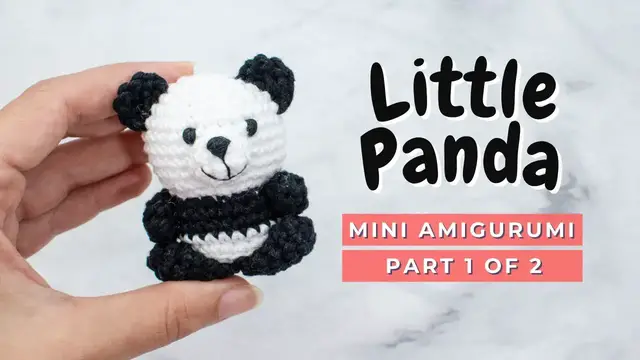 Video thumbnail for How to crochet a Panda! Panda amigurumi tutorial PART 1