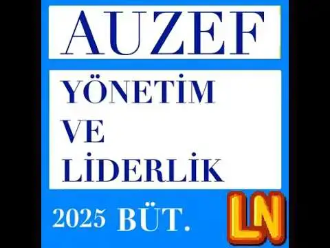 Video thumbnail for Yönetim ve Liderlik 2024-2025 Bütünleme Soruları