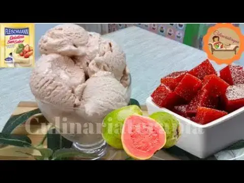 Video thumbnail for SORVETE COM APENAS 1 GELATINA, RENDE 4 LITROS - O MELHOR SORVETE CREMOSO DE GOIABADA SUPER FÁCIL