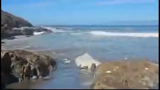 Video thumbnail for Capsized boat near Mussel Point along Sonoma Coast
