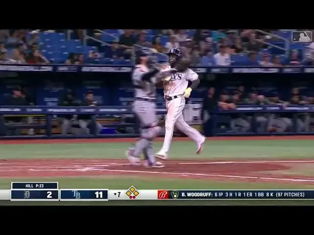'Video thumbnail for Wander Franco CRUSHES a Two-Run Double! | Tampa Bay Rays | 4/1/2023'