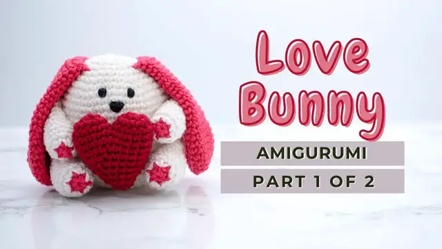 Video thumbnail for How to crochet a Bunny | Amigurumi Love Bunny tutorial free pattern PART 1