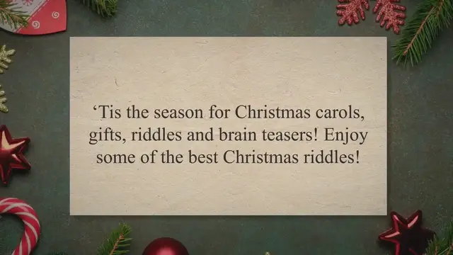 'Video thumbnail for Christmas Riddles'