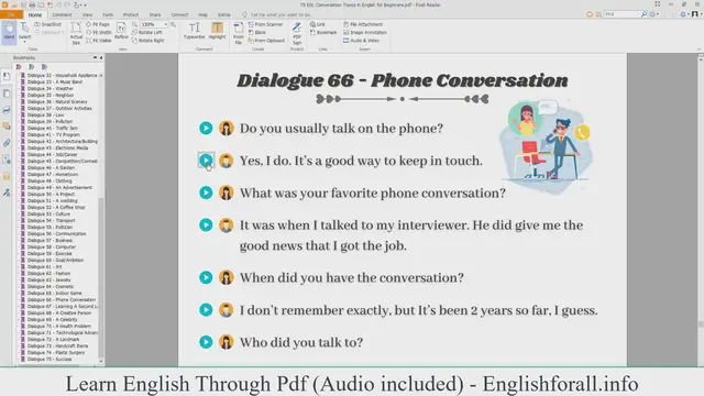 Video thumbnail for English Conversation About Phone Conversation