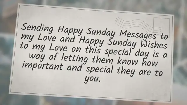 Video thumbnail for Happy Sunday Messages to my Love with Wishes