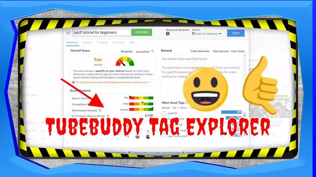 Video thumbnail for Tubebuddy Tag Explorer Tutorial for Beginners
