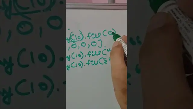 Video thumbnail for How to Fill an Empty Array in JavaScript with Random Values Using fill() Method #shorts