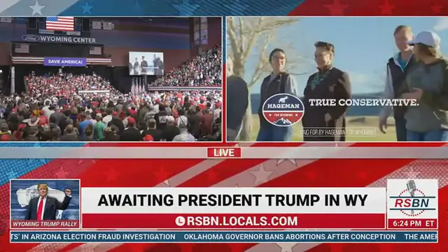 Video thumbnail for Harriet Hageman Speaks at President Trump's Rally in Casper, WY