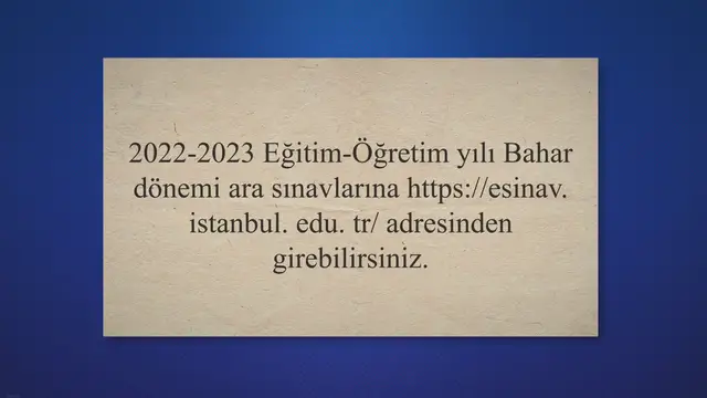 Video thumbnail for AUZEF Online Sınav Hakkında Bilinmesi Gerekenler