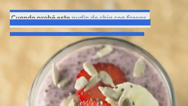 Video thumbnail for Pudin de Chía con Fresas