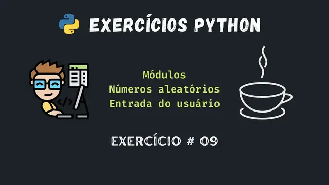 Video thumbnail for Python exercício #09 - Módulos, Números aleatórios, Entrada do usuário