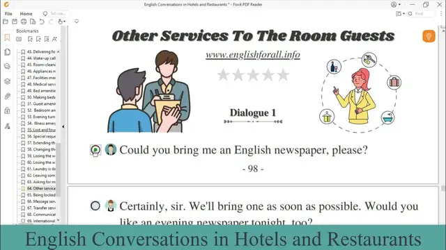 Video thumbnail for English Conversation | Other services to the room guests