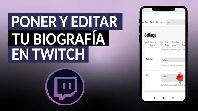 Video thumbnail for ¿Cómo poner y editar tu biografía en TWITCH? - Personaliza tu canal