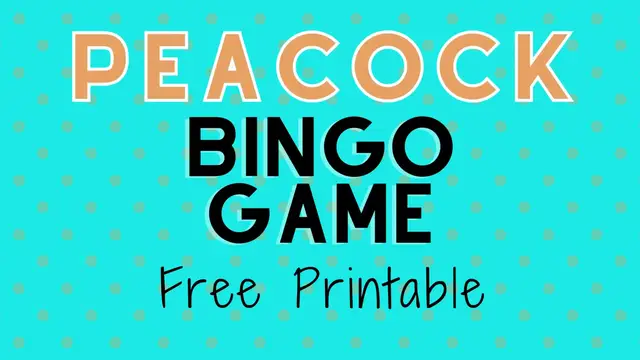 Video thumbnail for Peacock Bird Bingo Free Printable