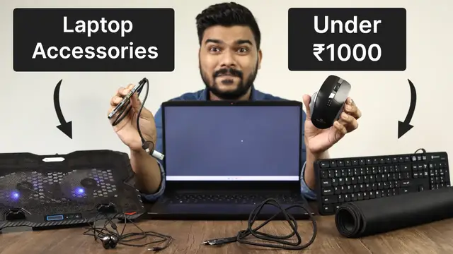 'Video thumbnail for 7 Best Laptop Accessories Under ₹1000'