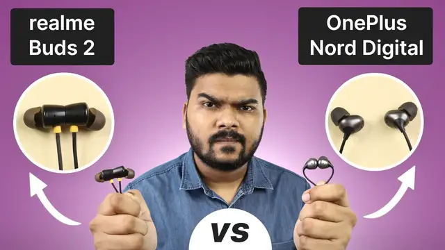 'Video thumbnail for realme Buds 2 vs OnePlus Nord Digital Wired Earphones: Which One to Buy?'