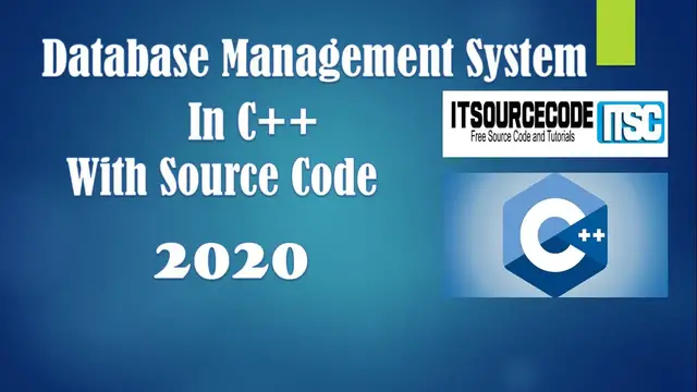 Video thumbnail for Database Management System C++ With Source Code | C++ Project With Source Code Free Download