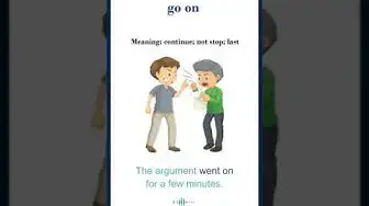 Video thumbnail for Go on meaning | go on sentences | Common English Idioms #shorts