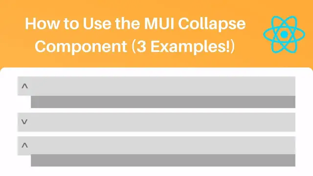 'Video thumbnail for How to Use the MUI Collapse Component (3 Examples!)'