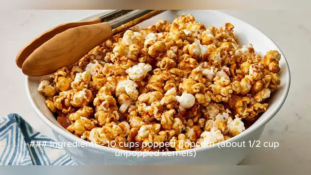 Video thumbnail for caramel popcorn recipe
