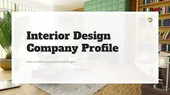 Video thumbnail for Interior Design Company Profile PPT Template by mslides