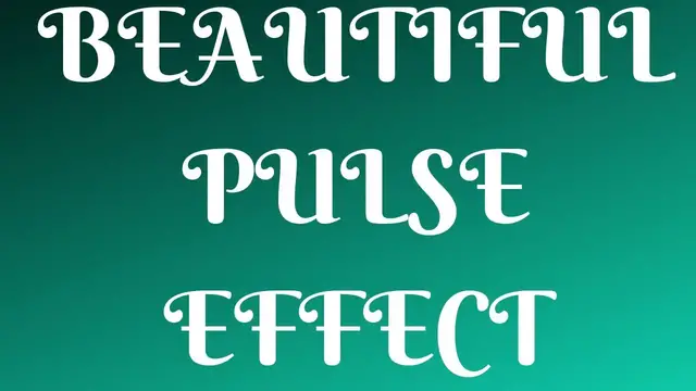 Video thumbnail for How to Make a Beautiful Pulse Effect in Pure HTML5 & CSS3