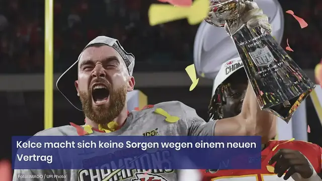Video thumbnail for Kelce macht sich keine Sorgen wegen einem neuen Vertrag