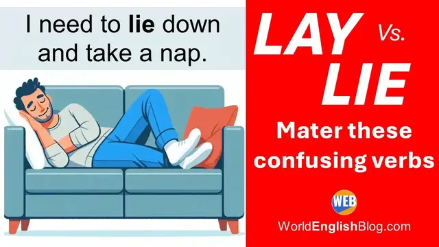 Video thumbnail for Lay Vs. Lie in American English | Common Mistakes Explained