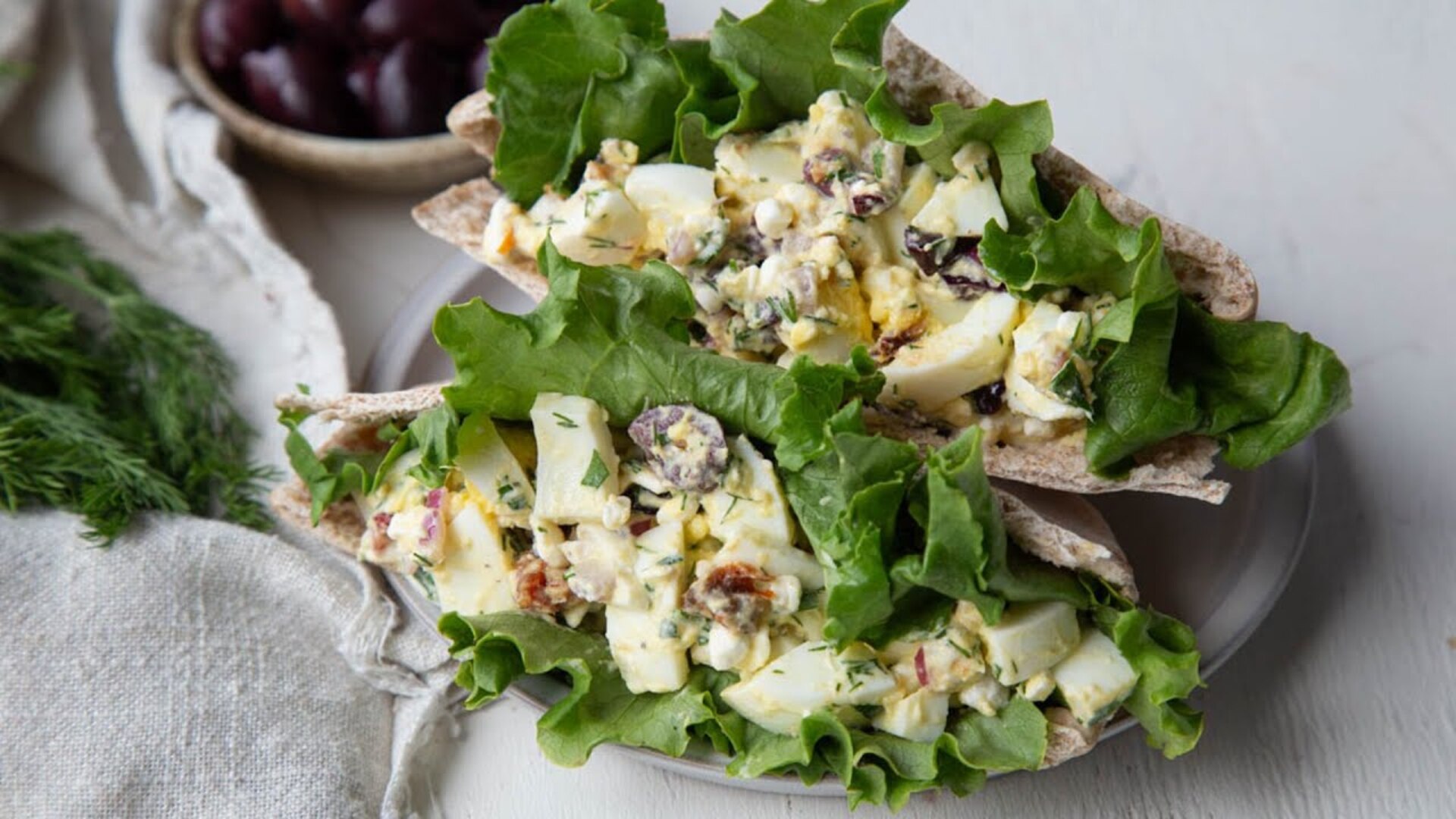 Video thumbnail for This Mediterranean Egg Salad Packs A Protein Punch