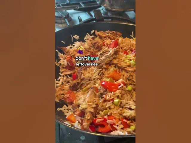 Video thumbnail for Duck fried rice! A great way to use up leftover roast duck, turkey, chicken or ham #eggfriedrice