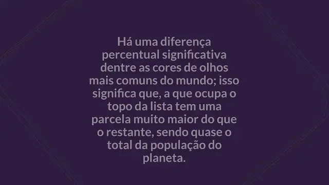 Video thumbnail for As 7 cores de olhos mais comuns do mundo