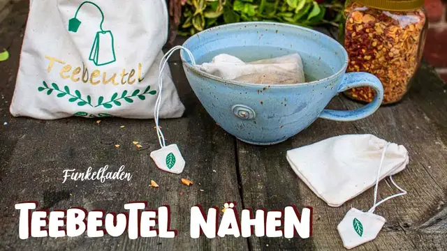 Video thumbnail for Anleitung Teebeutel nähen für Anfänger ✂️ 🌿☕️ Wiederverwendbare Teebeutel  ✂️ Nähanleitung