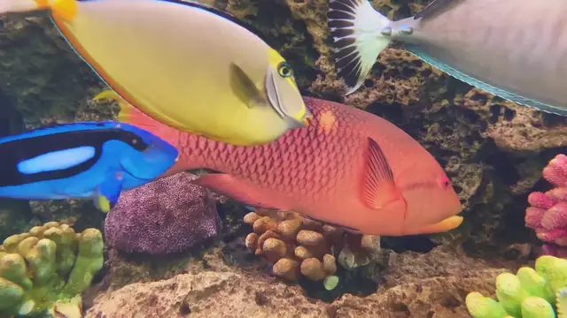 Video thumbnail for Gold spot wrasse