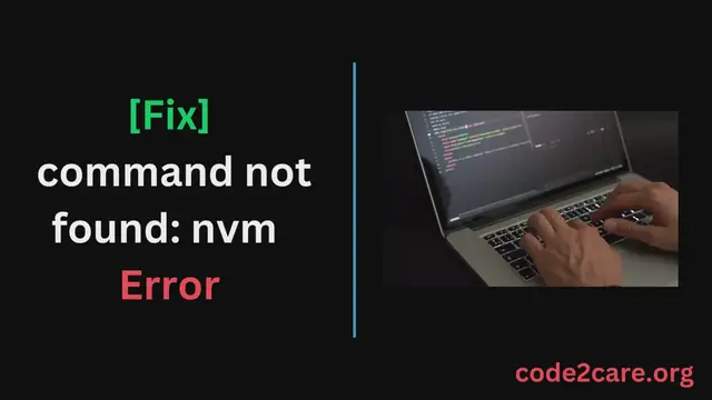 Video thumbnail for [Fix] command not found nvm  Error