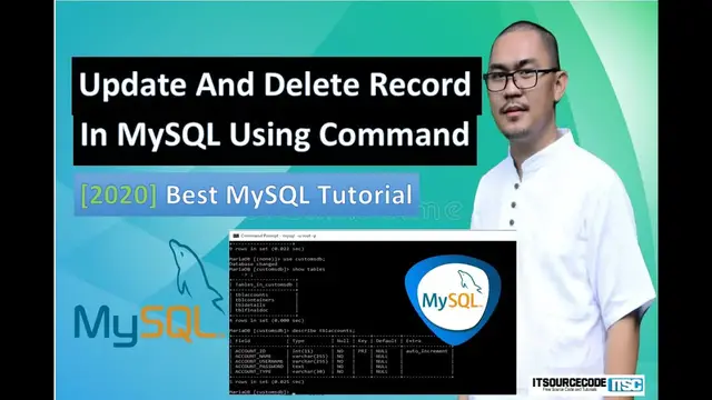 Video thumbnail for How to Update and Delete Record From MySQL Database Table using Command Prompt | 2020