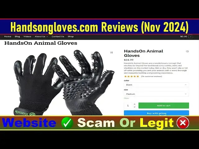 Video thumbnail for Handsongloves Reviews: Before Buy Check Handsongloves.Com Is Scam Or Legit? | Product Review