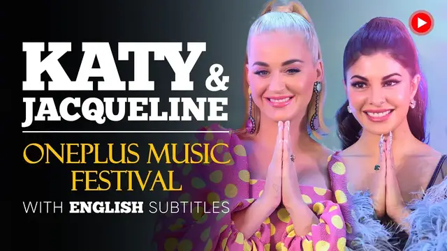 Video thumbnail for ENGLISH SPEECH | KATY PERRY & JACQUELINE: OnePlus Music Festival (English Subtitles)
