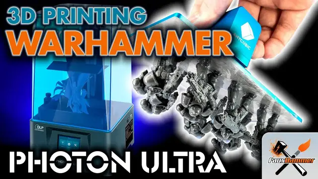 'Video thumbnail for 3D Printing Warhammer Stuff - Anycubic Photon Ultra Review for Miniatures'
