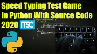 Video thumbnail for Speed Typing Test Python Project With Source Code 2020 Free Download