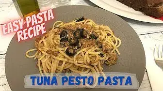 Video thumbnail for Tuna Pesto Pasta with Olives | Happy Tummy Recipes
