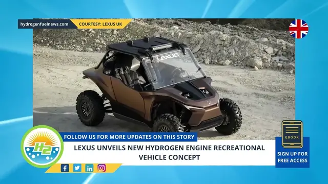 Video thumbnail for Lexus unveils new hydrogen engine recreational vehicle concept