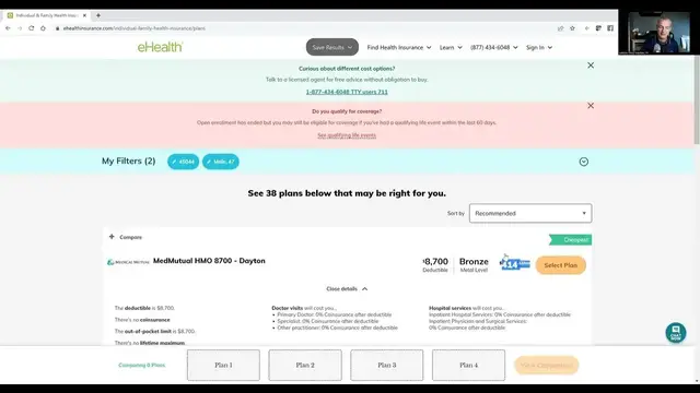 Video thumbnail for How to Compare Health Insurance Plans on Ehealthinsurance