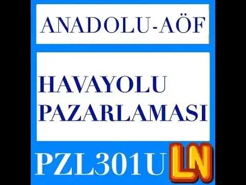 Video thumbnail for PZL301U Havayolu Pazarlaması