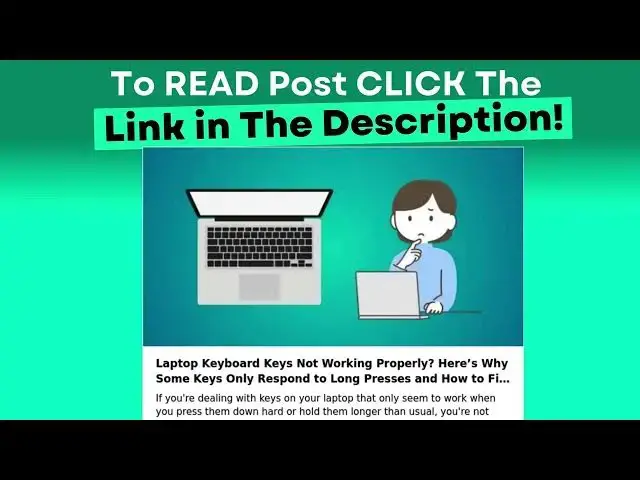 Video thumbnail for Laptop Keyboard Keys Not Working Properly? Why Some Keys Only Respond to Long Presses and How to Fix