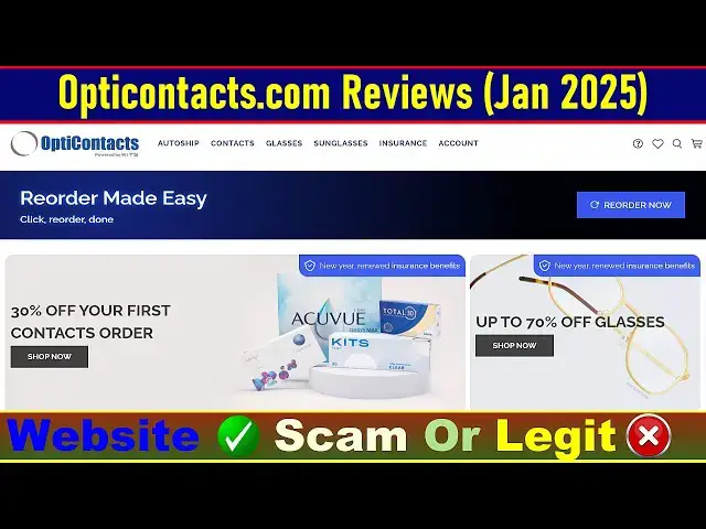 Video thumbnail for Opticontacts Com Reviews Consumer Reports: Check Opticontacts Is Scam Or Legit? | Product Review