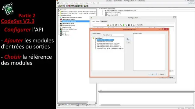 Video thumbnail for CodeSys - Configuration de l'automate Partie 2
