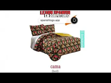 'Video thumbnail for HOW TO SAY BEDROOM IN SPANISH'
