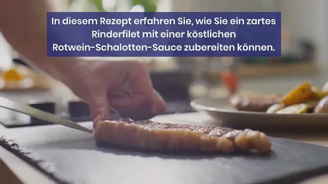 Video thumbnail for Rinderfilet mit Rotwein-Schalotten-Sauce | Genuss Pur