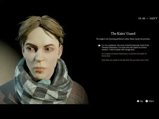 Video thumbnail for Pathologic 3 - Day V: Dead End: Talk to Kains' Guard "Try Again Yesterday" Mind State Lock Gameplay